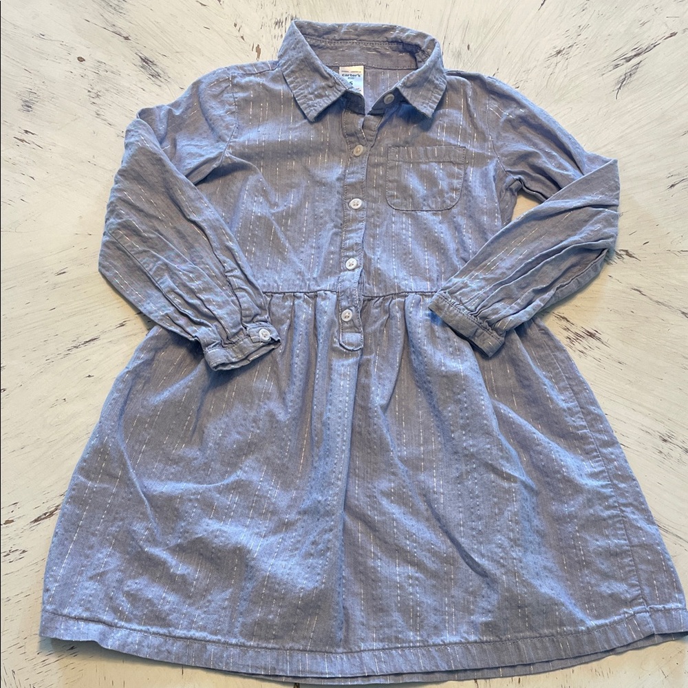 Carter’s Girls Blue Button Down Dress